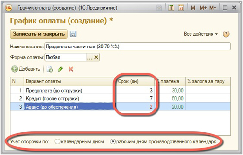 �������� ������� � 1�:ERP ���������� ������������